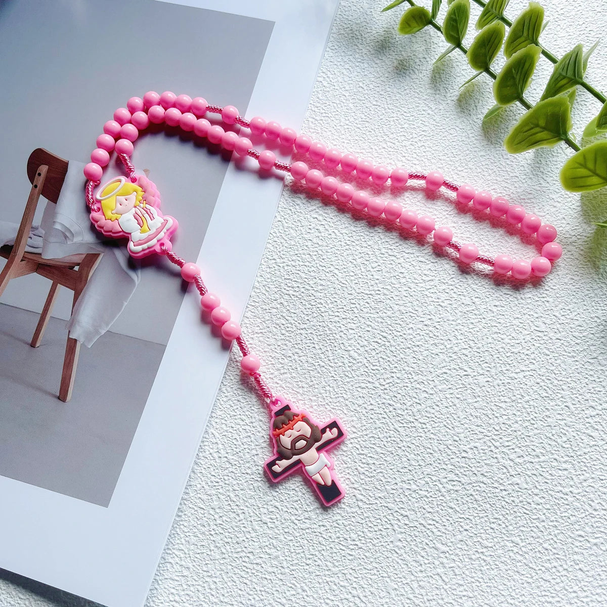 Children's Rosary Set with Angel Pendant