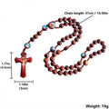 Handmade Large Wooden Rosary with Crucifix