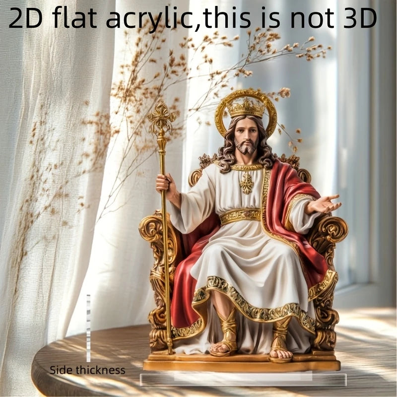 Sacred Heart Jesus Figurine Desktop Decoration for Home Office