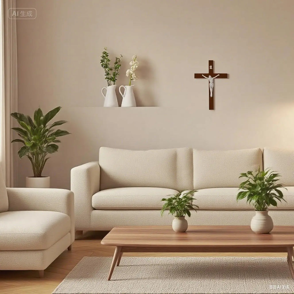 8 Inch Wooden Wall Crucifix