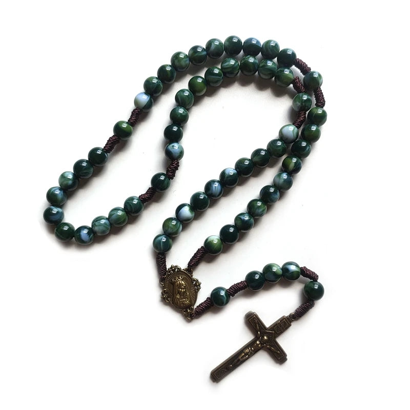 Acrylic Rosary with Cross Pendant