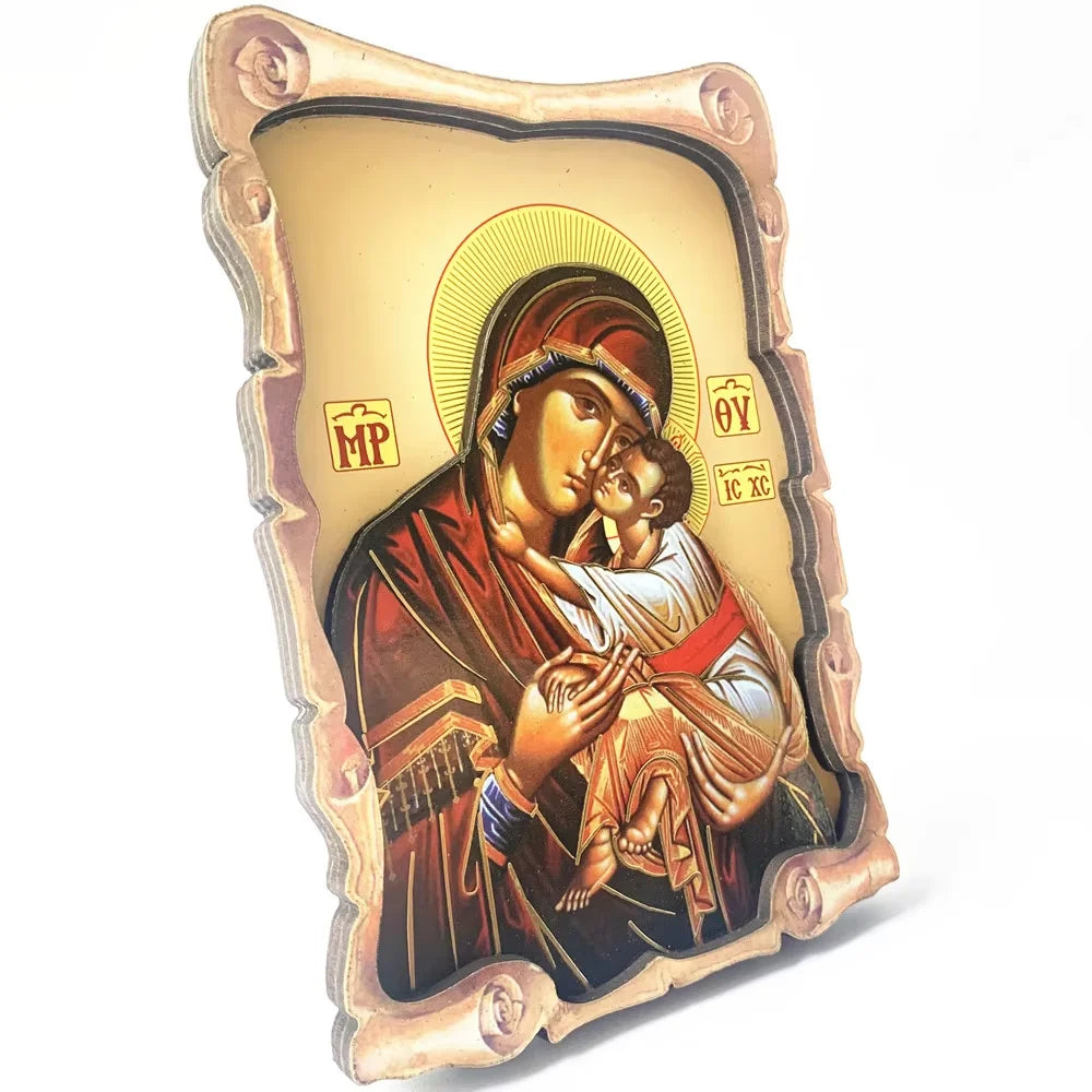 Wood Icon of Virgin Mary