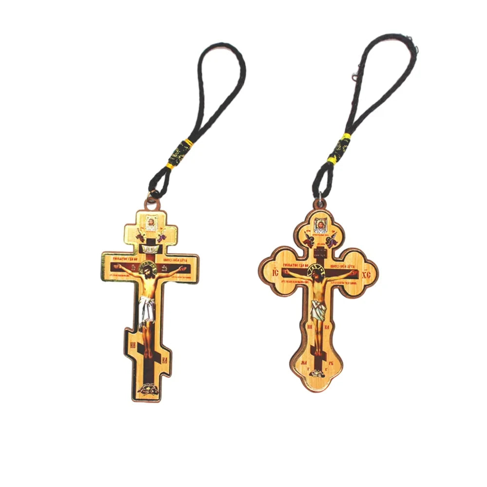 Wood Orthodox Cross