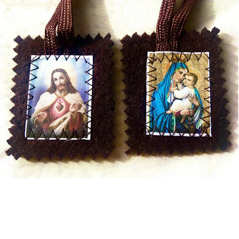 Lady of Mount Carmel Medal Wool Scapular