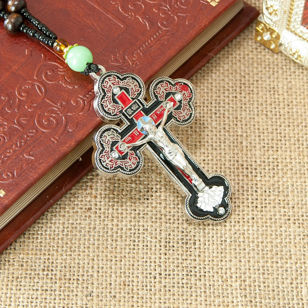Orthodox Rosary Necklace and Cross Pendant
