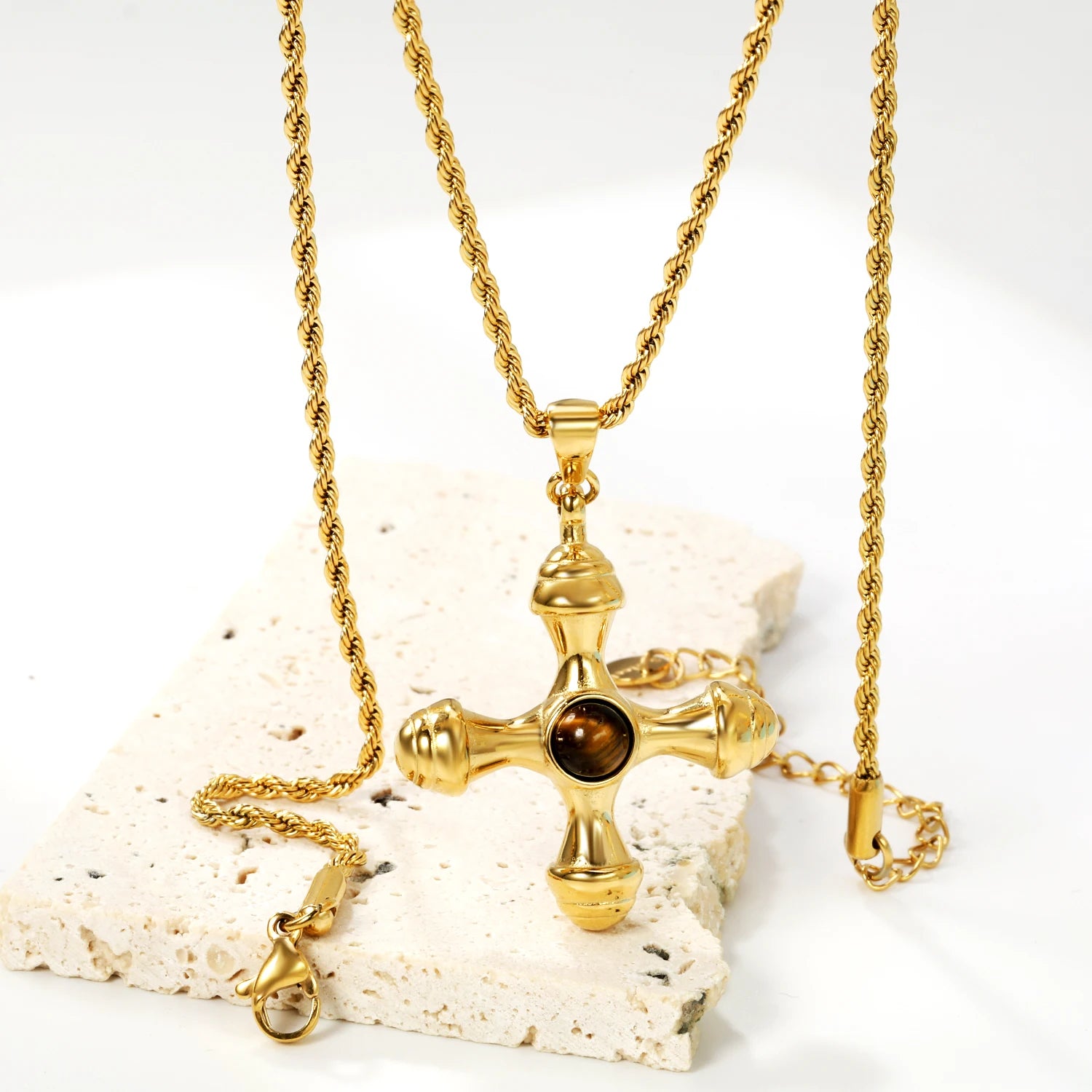 Black and Gold Large Beaded Rosary