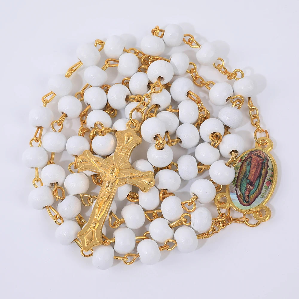 Blue Rosary  6MM Wooden Bead