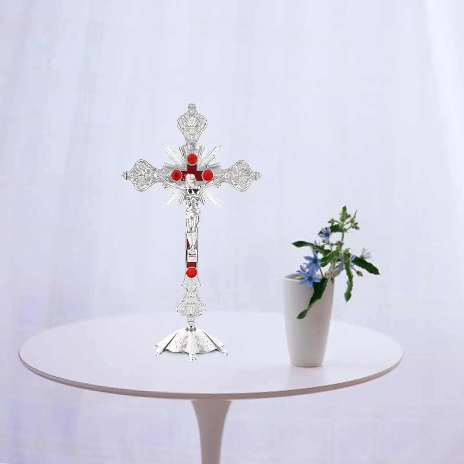 Holy Trinity On The Stand Crucifix Home Decoration
