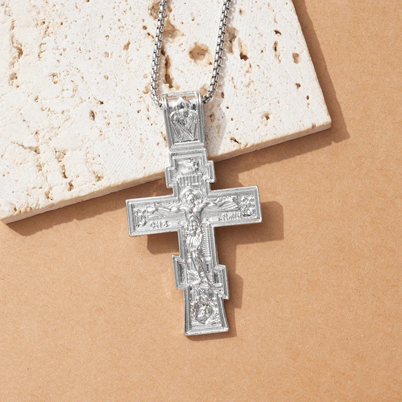 Eastern Orthodox Crucifix with chain