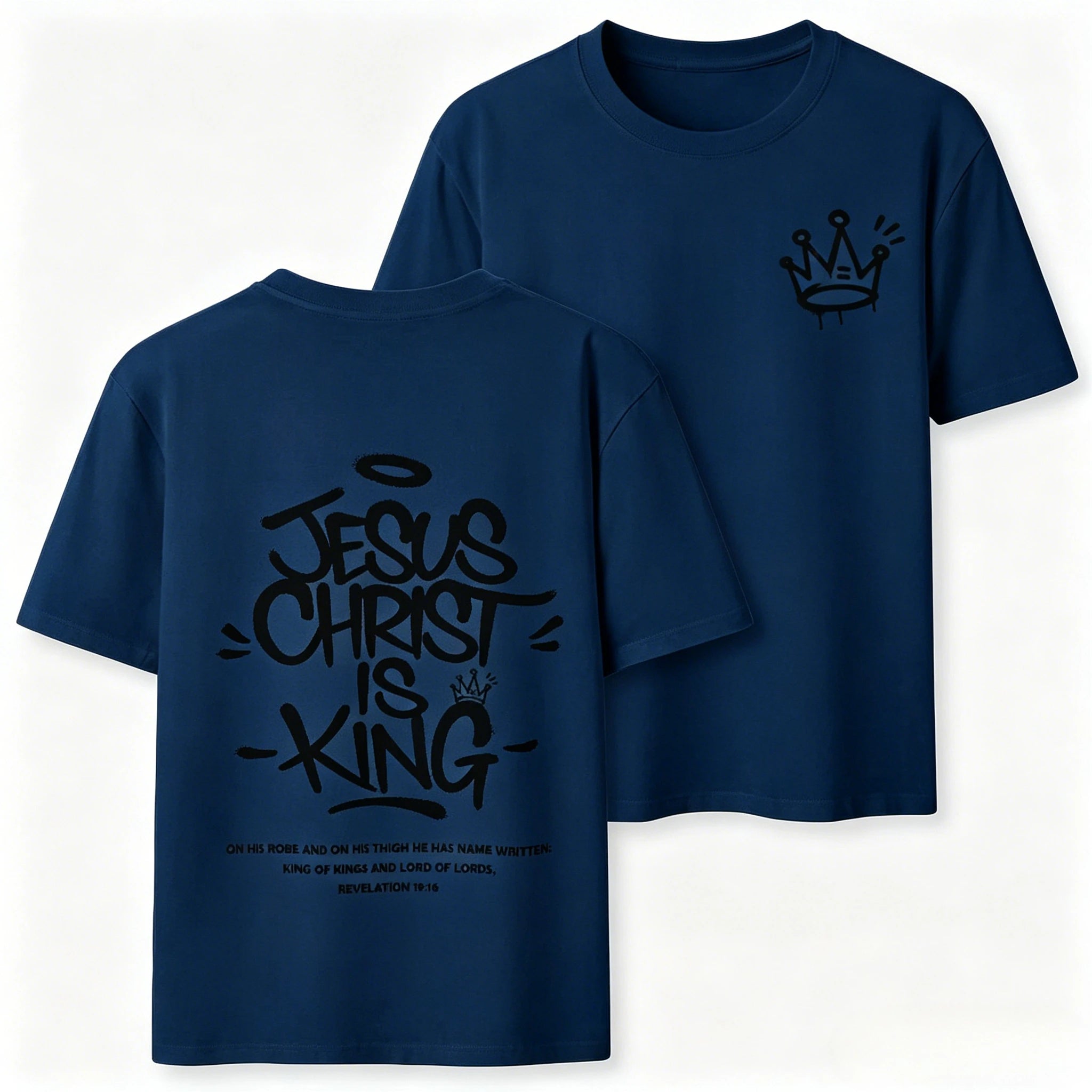 2026 New Style Jesus Christ Is King  High-quality Casual Breathable T-shirt