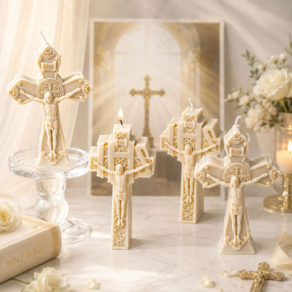 3D Soy Cross Candle