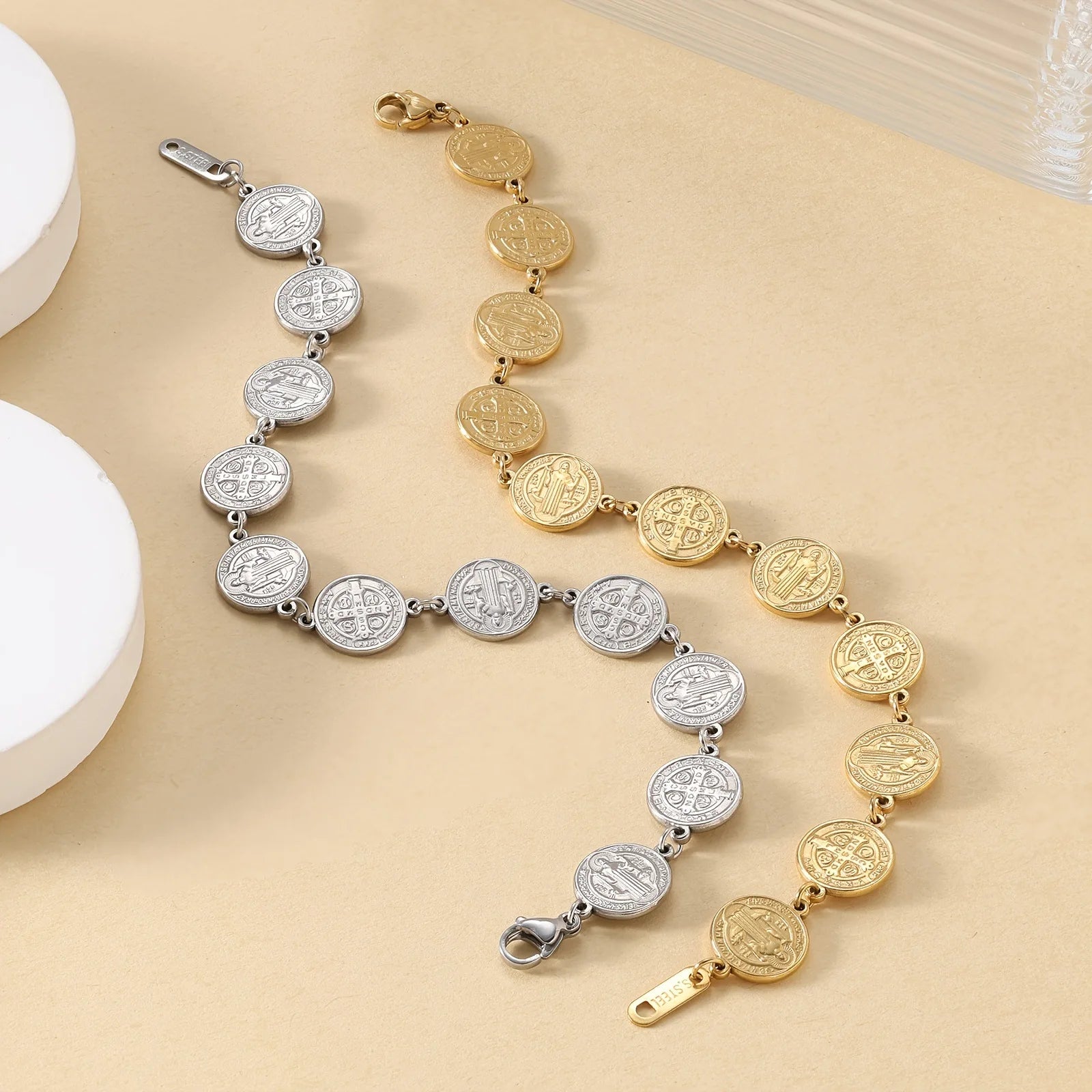 Saint Benedict 11 Pieces Medal Protection Bracelet