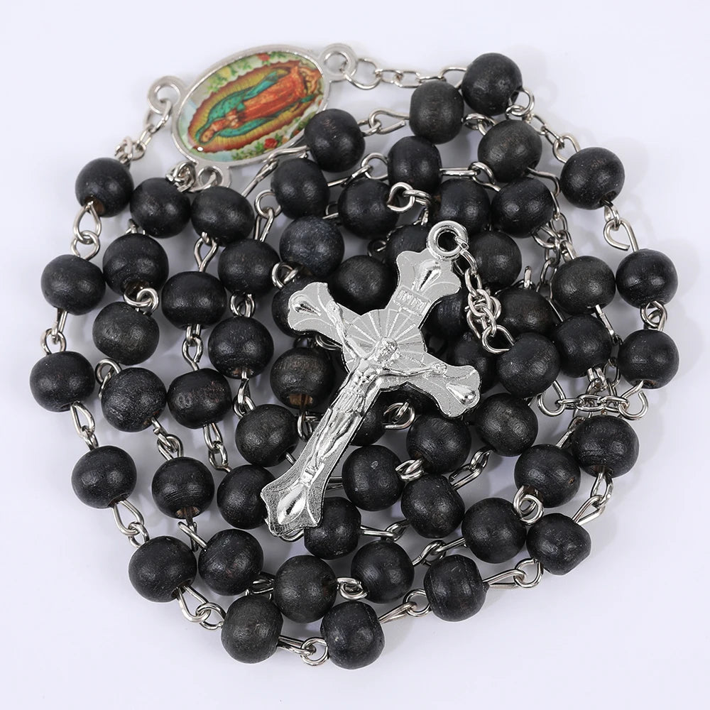 Blue Rosary  6MM Wooden Bead