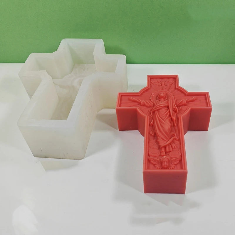 Jesus Statue Aromatherapy Candle Gypsum Resin