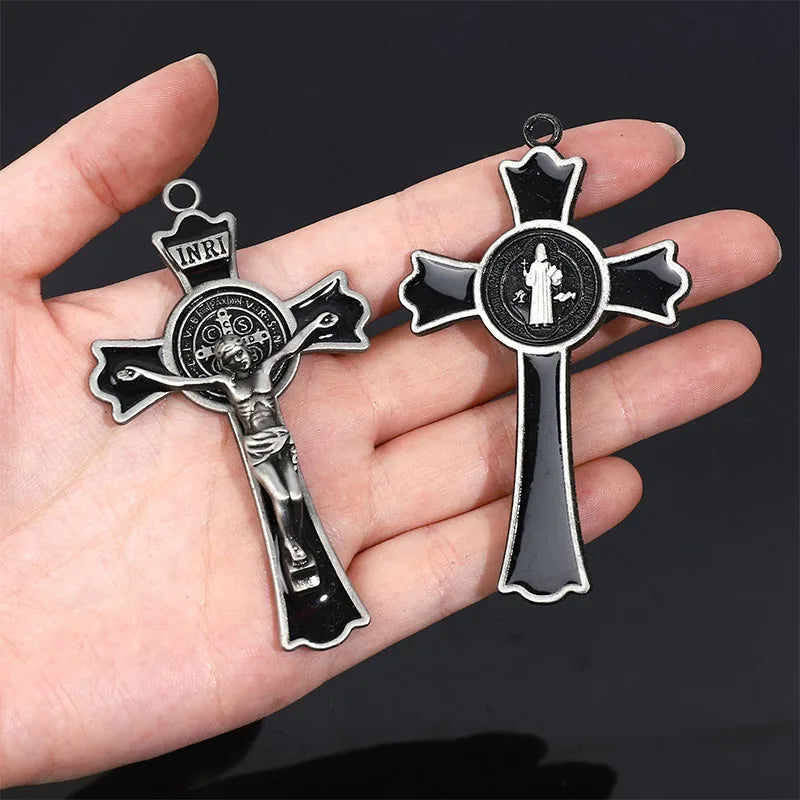 Large St Benedict Enamel Cross
