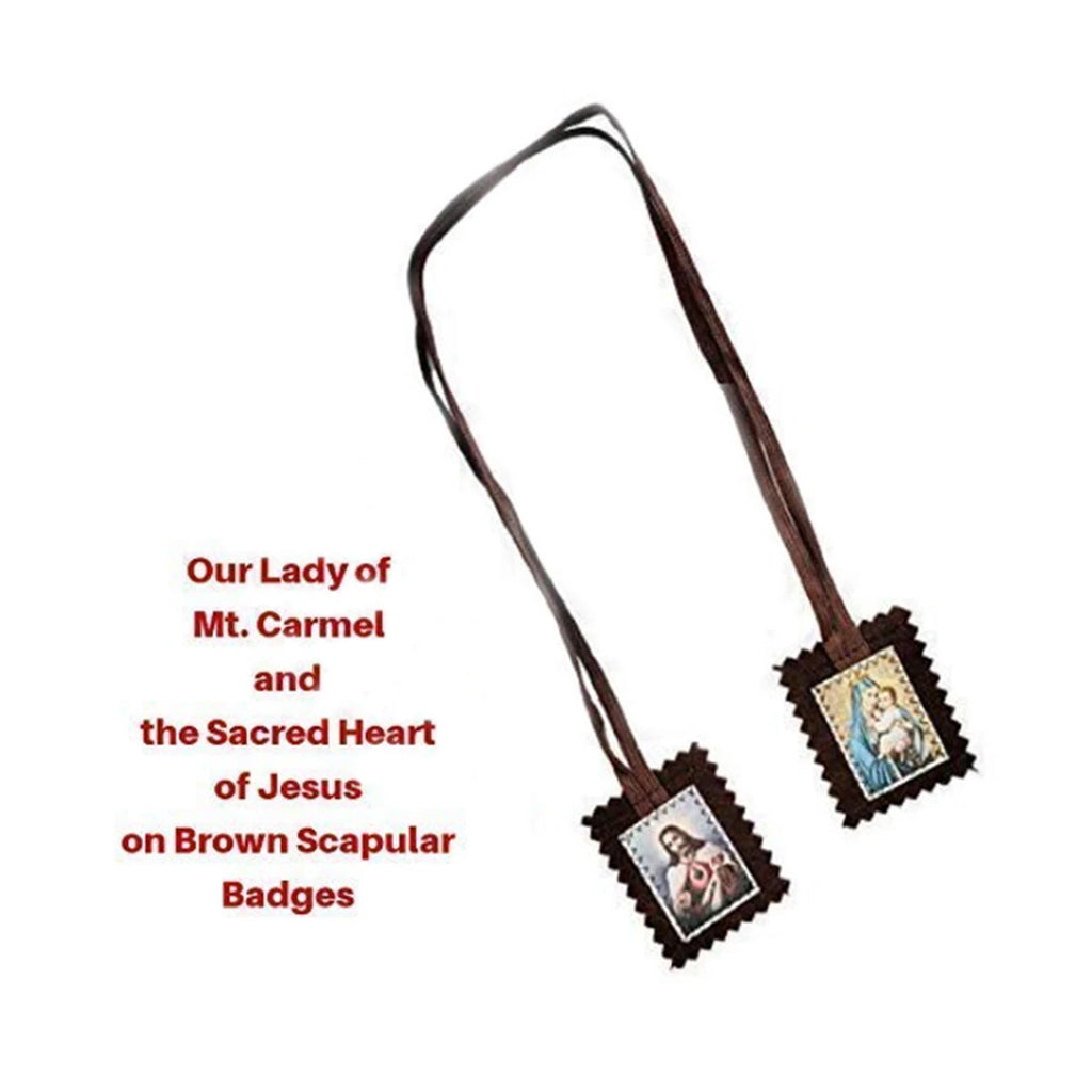 Lady of Mount Carmel Medal Wool Scapular