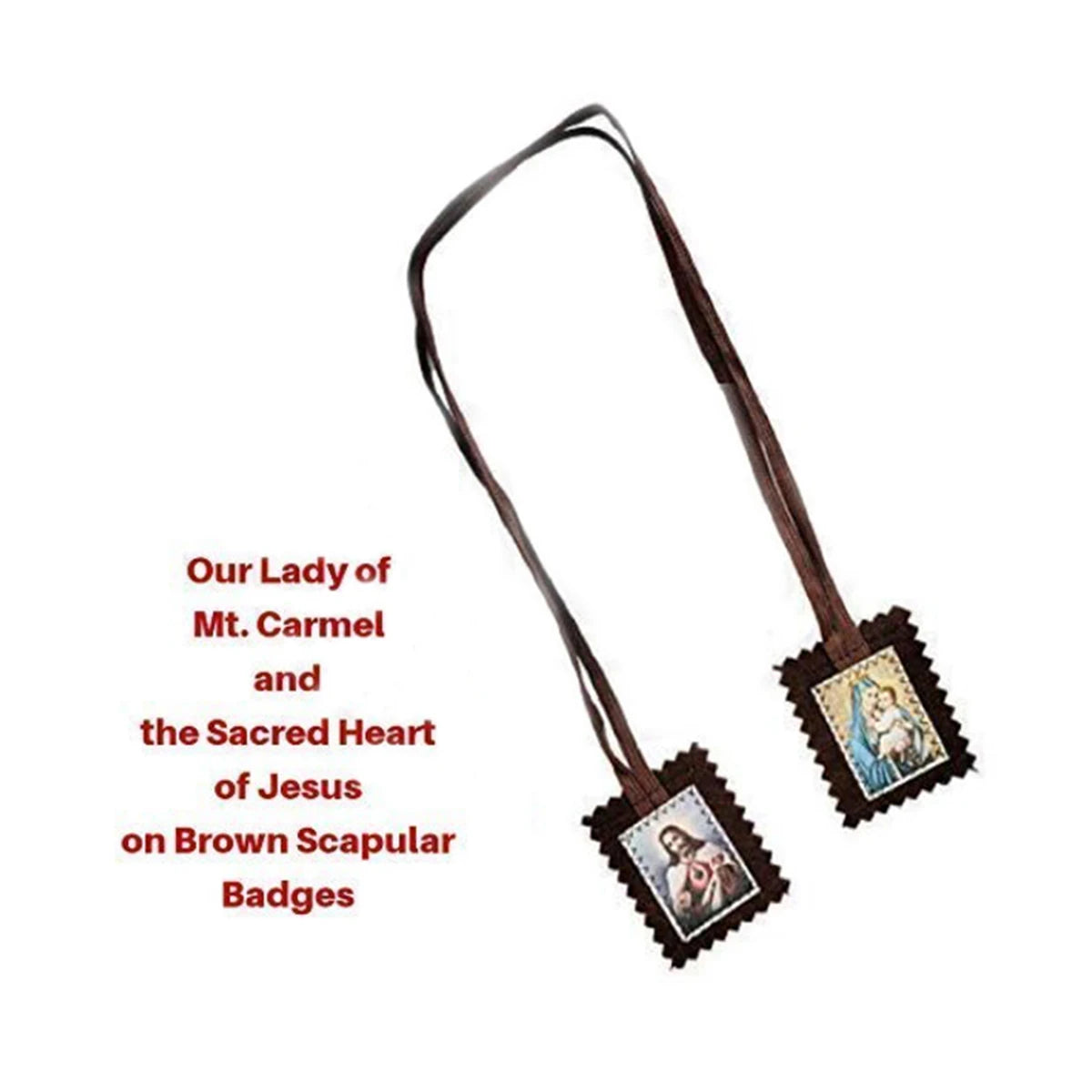 Lady of Mount Carmel Medal Wool Scapular
