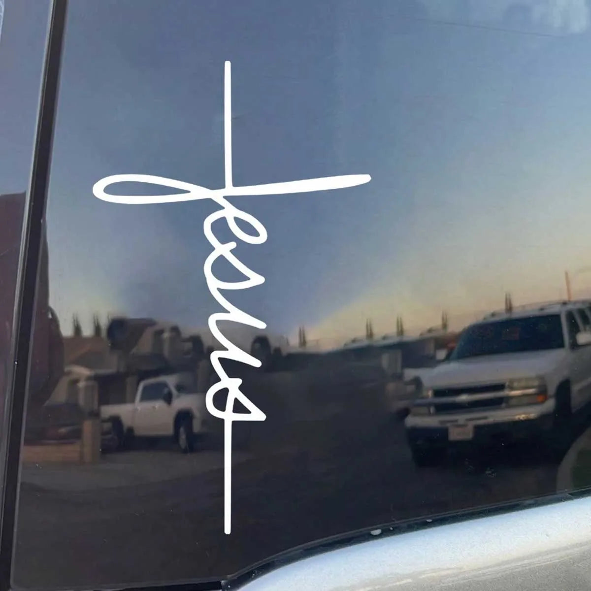Jesus Cross Sticker Car window bumper decals
