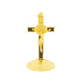 Catholic Cross Saint Benedict Cross 3.5In Gold Silver Plated
