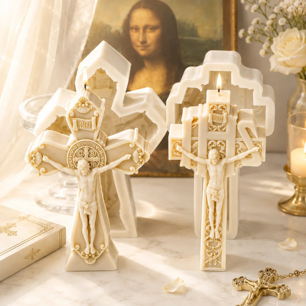 3D Soy Cross Candle