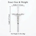 Gold/Silver Plated Wall Crucifix with Jesus Corpus & INRI Engraving