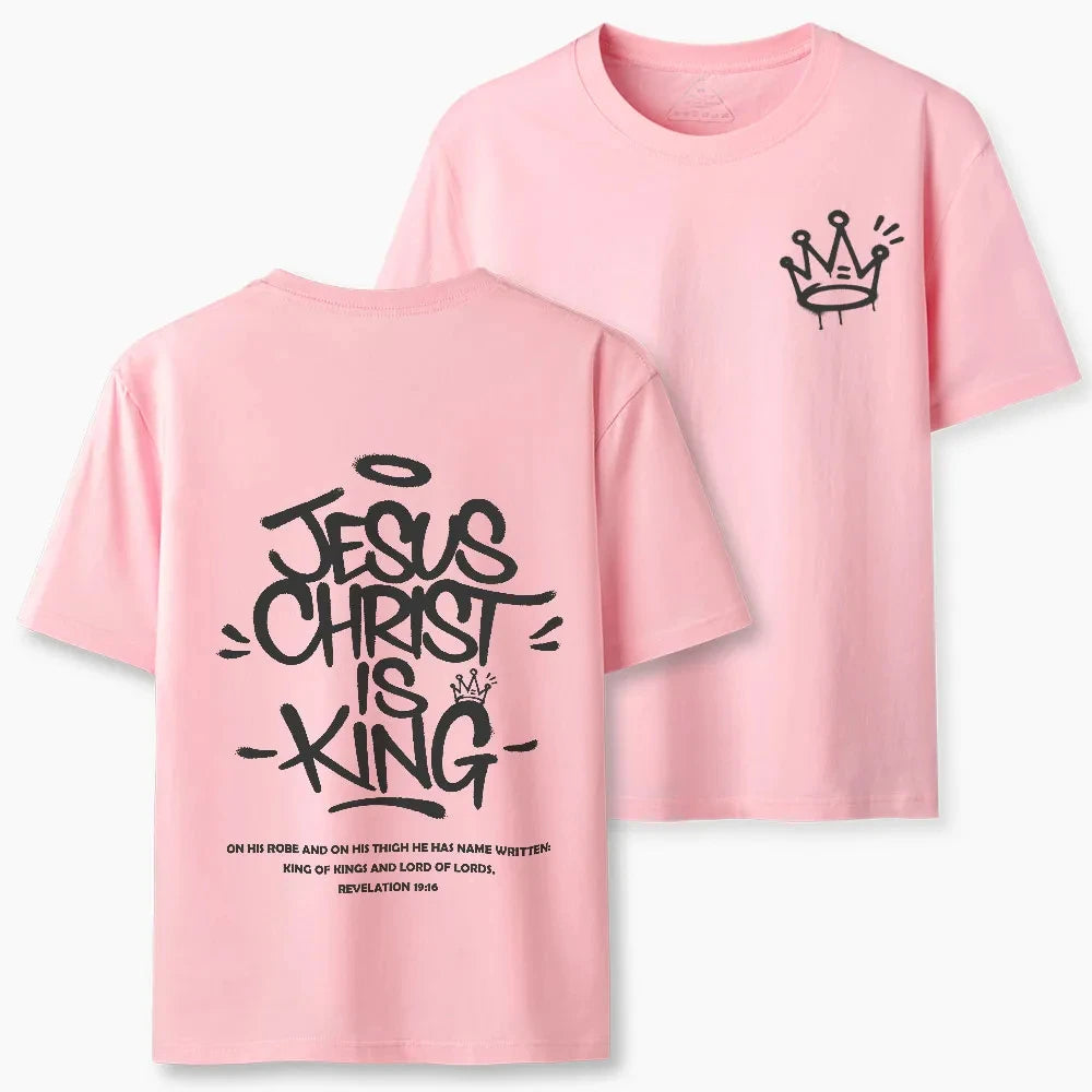 2026 New Style Jesus Christ Is King  High-quality Casual Breathable T-shirt