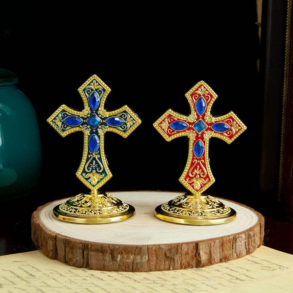 Eastern Orthodox Table Cross, Home Decor,3.2In*2.2In