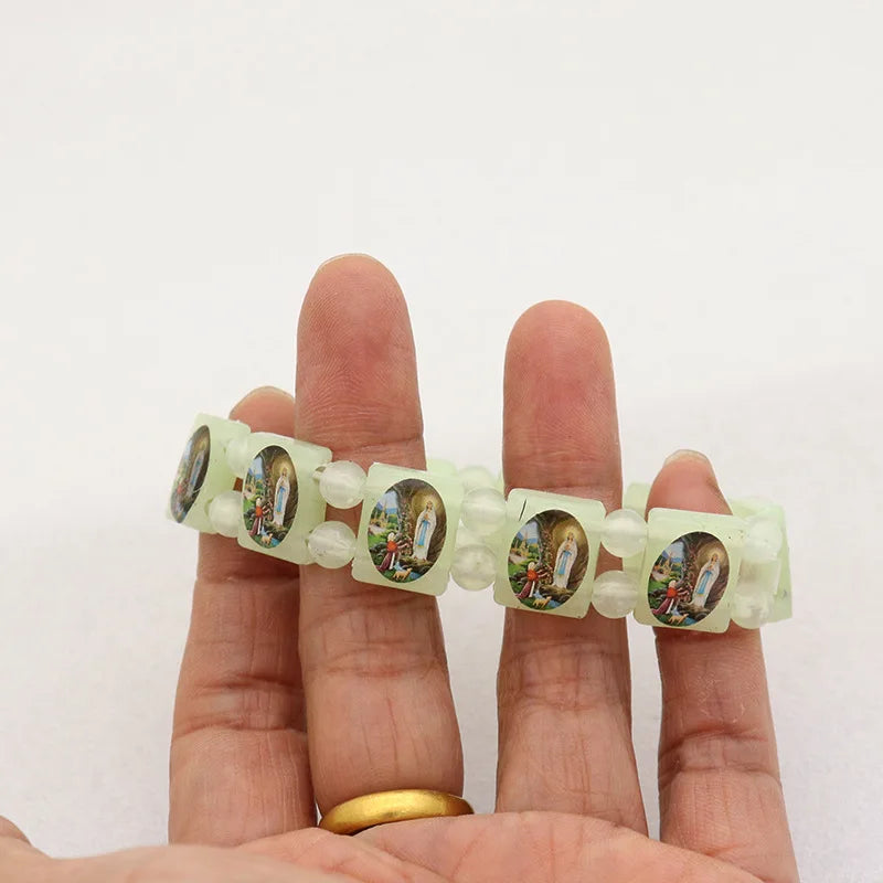 Holy Icon Rosary Bead Bracelet