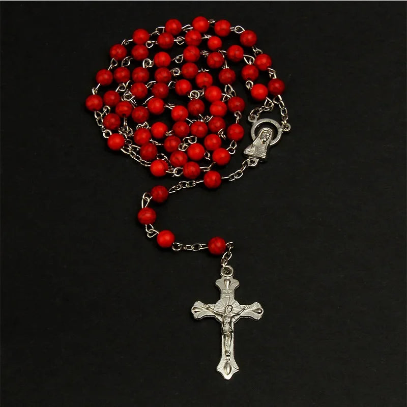 8mm Beaded Turquoise rosary