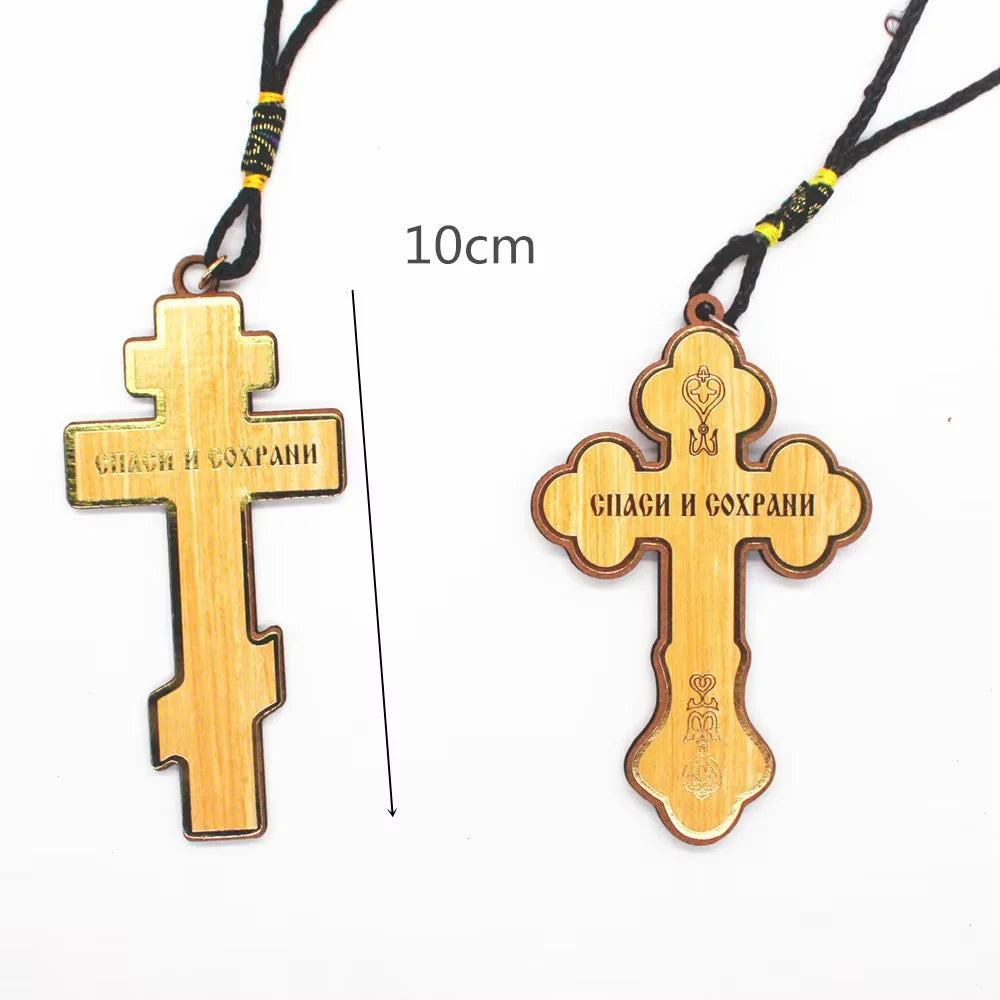 Wood Orthodox Cross