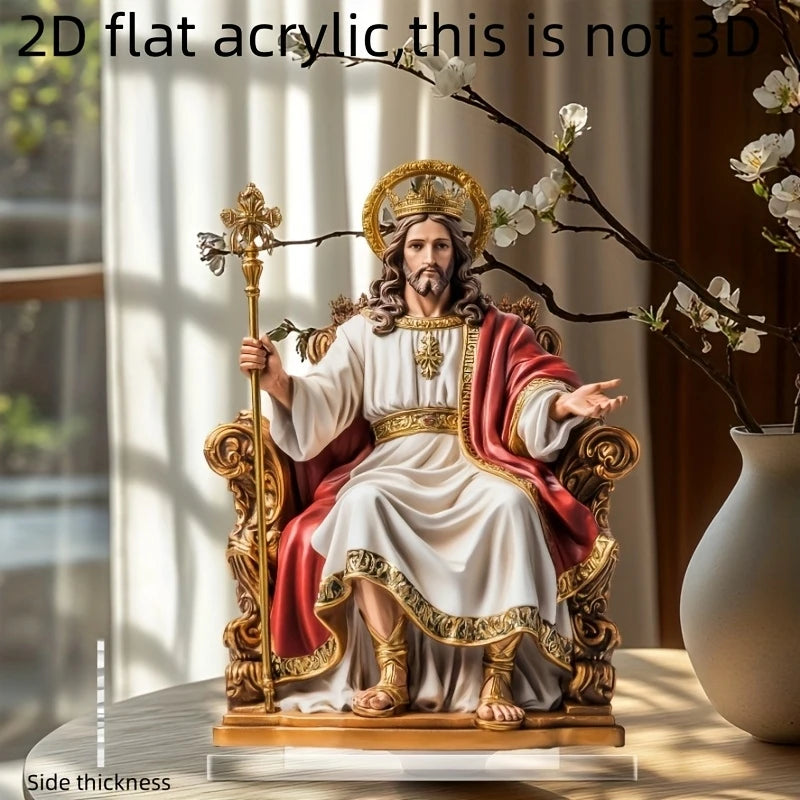 Sacred Heart Jesus Figurine Desktop Decoration for Home Office