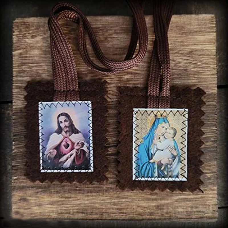 Lady of Mount Carmel Medal Wool Scapular
