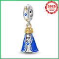 Original 925 sterling silver Virgin Mary Charm