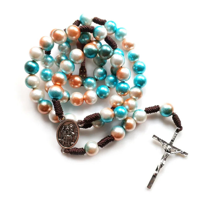 Acrylic Rosary with Cross Pendant