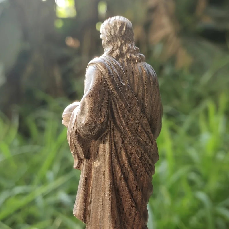 Black Ebony Wood Jesus Figurine