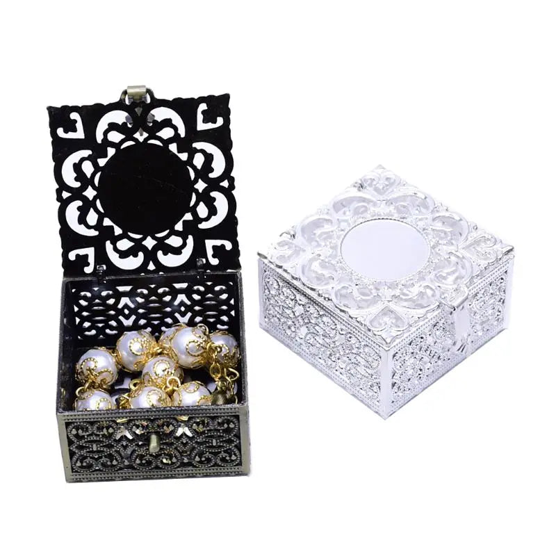 Rosary Beads Box with Lid Organizer Container