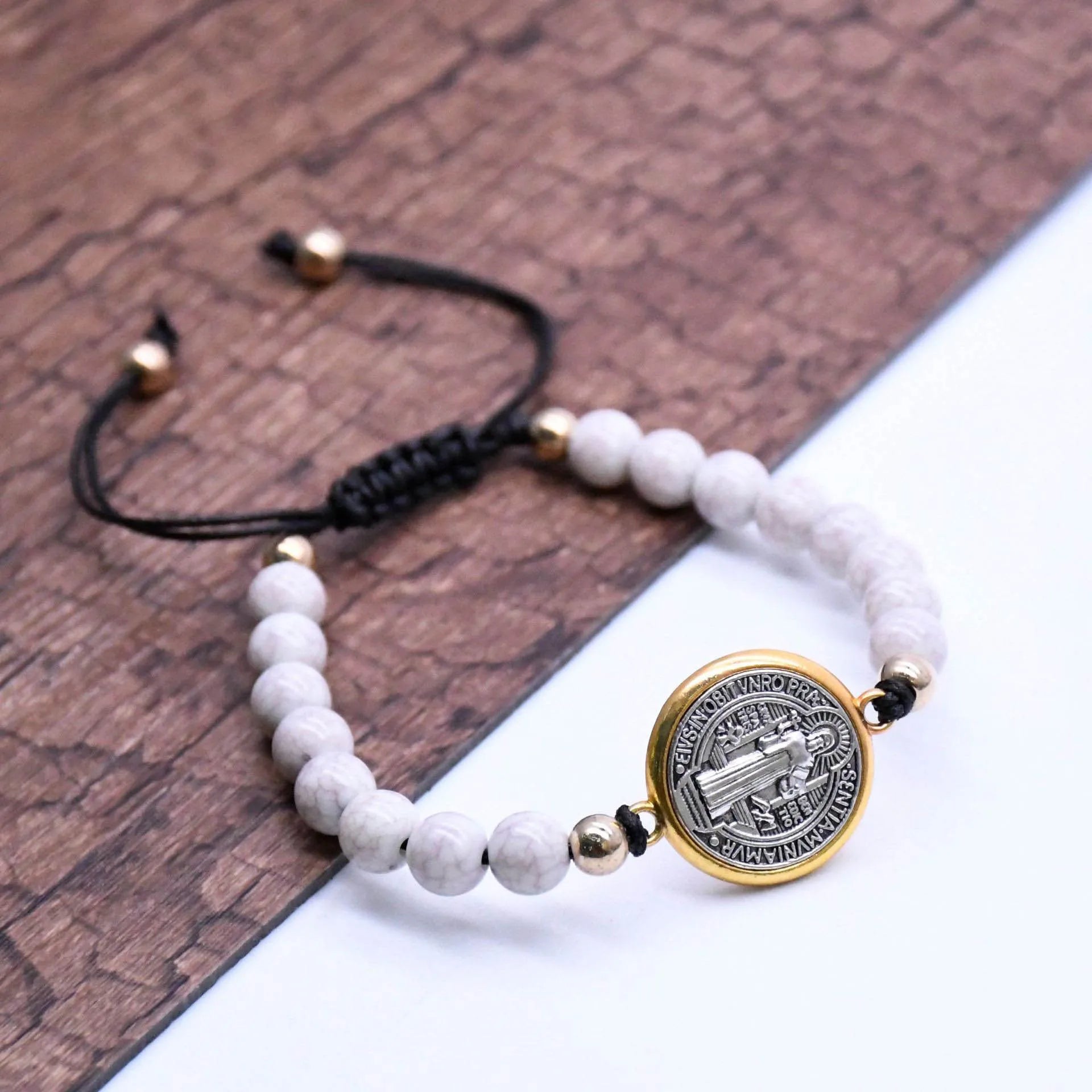 St. Benedict Rosary Beaded Bracelet