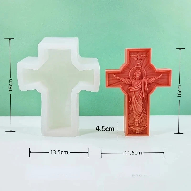 Jesus Statue Aromatherapy Candle Gypsum Resin