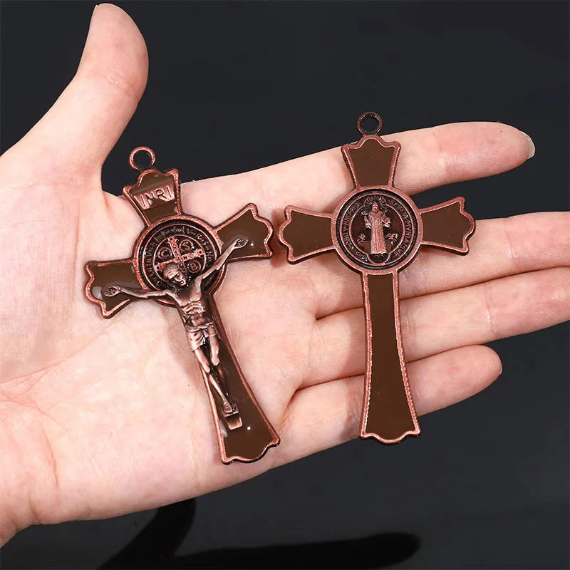 Large St Benedict Enamel Cross