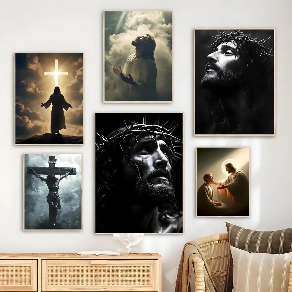 Son of God Jesus Cross Poster Wall Decor
