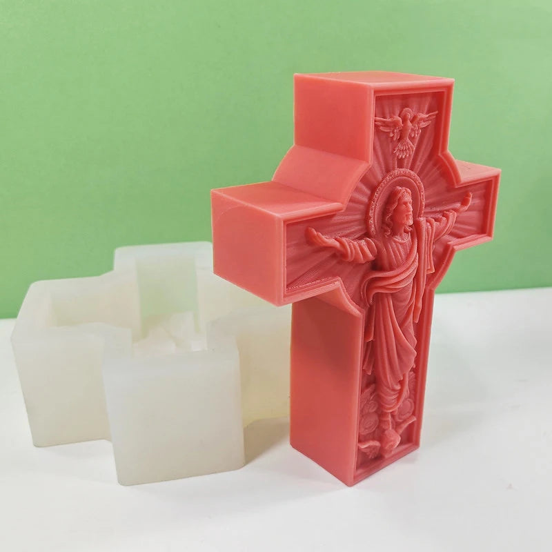 Jesus Statue Aromatherapy Candle Gypsum Resin